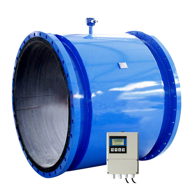 Large diameter Inline Electromagnetic Flow Meter