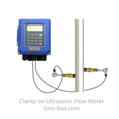 pipe type Clamp on pipe Ultrasonic Flow Meter