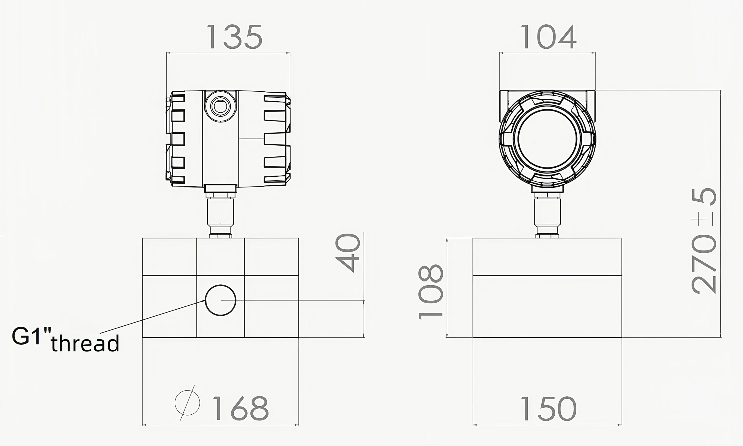high pressure flow meter 