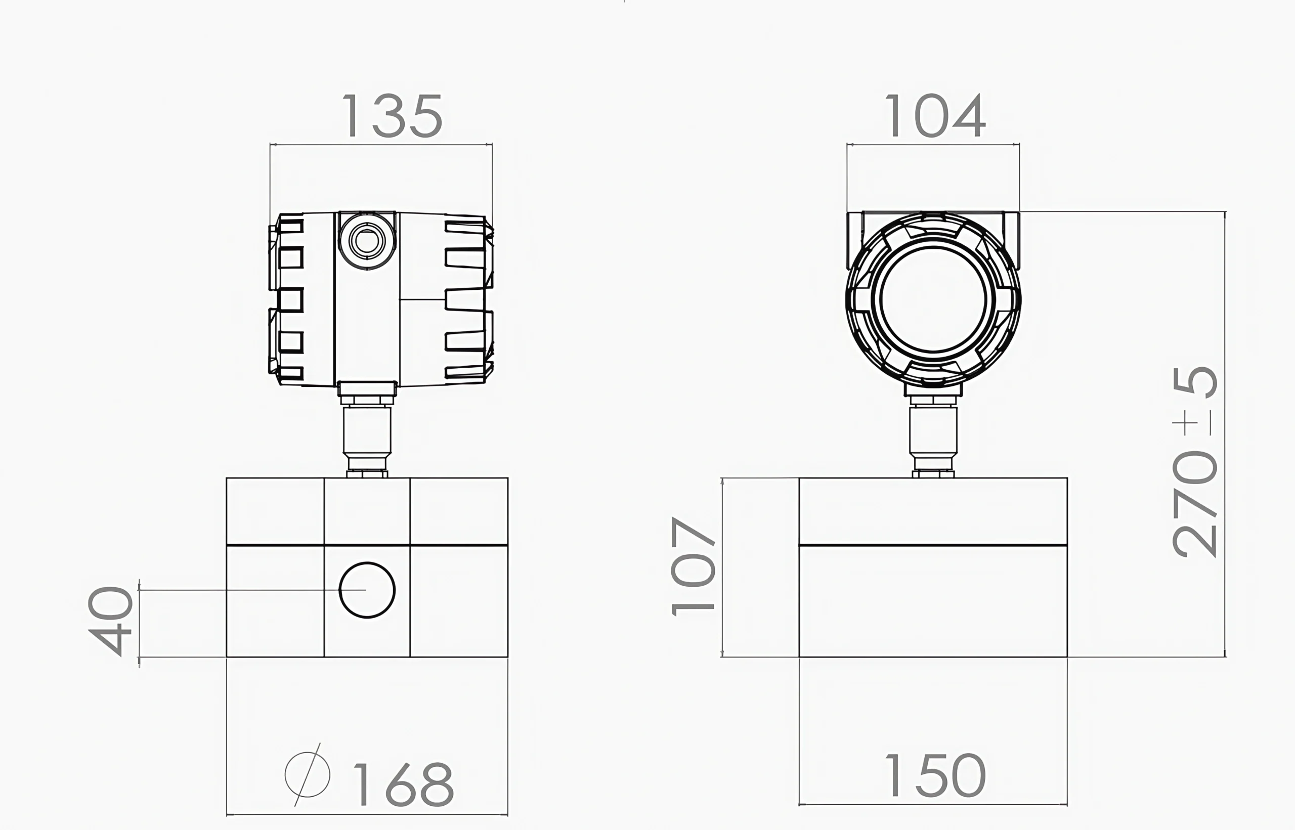 high pressure flow meter