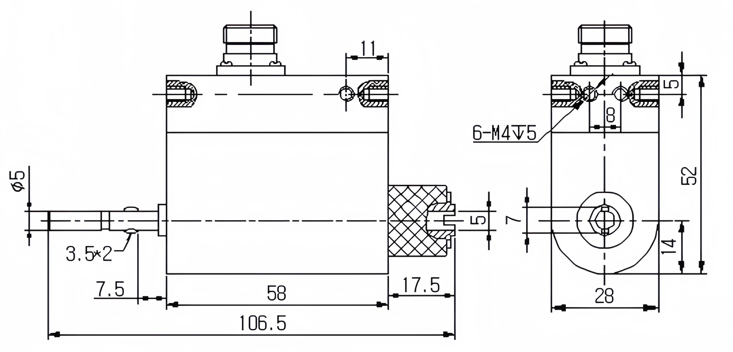 Hex-Drive Rotary Torque Sensor