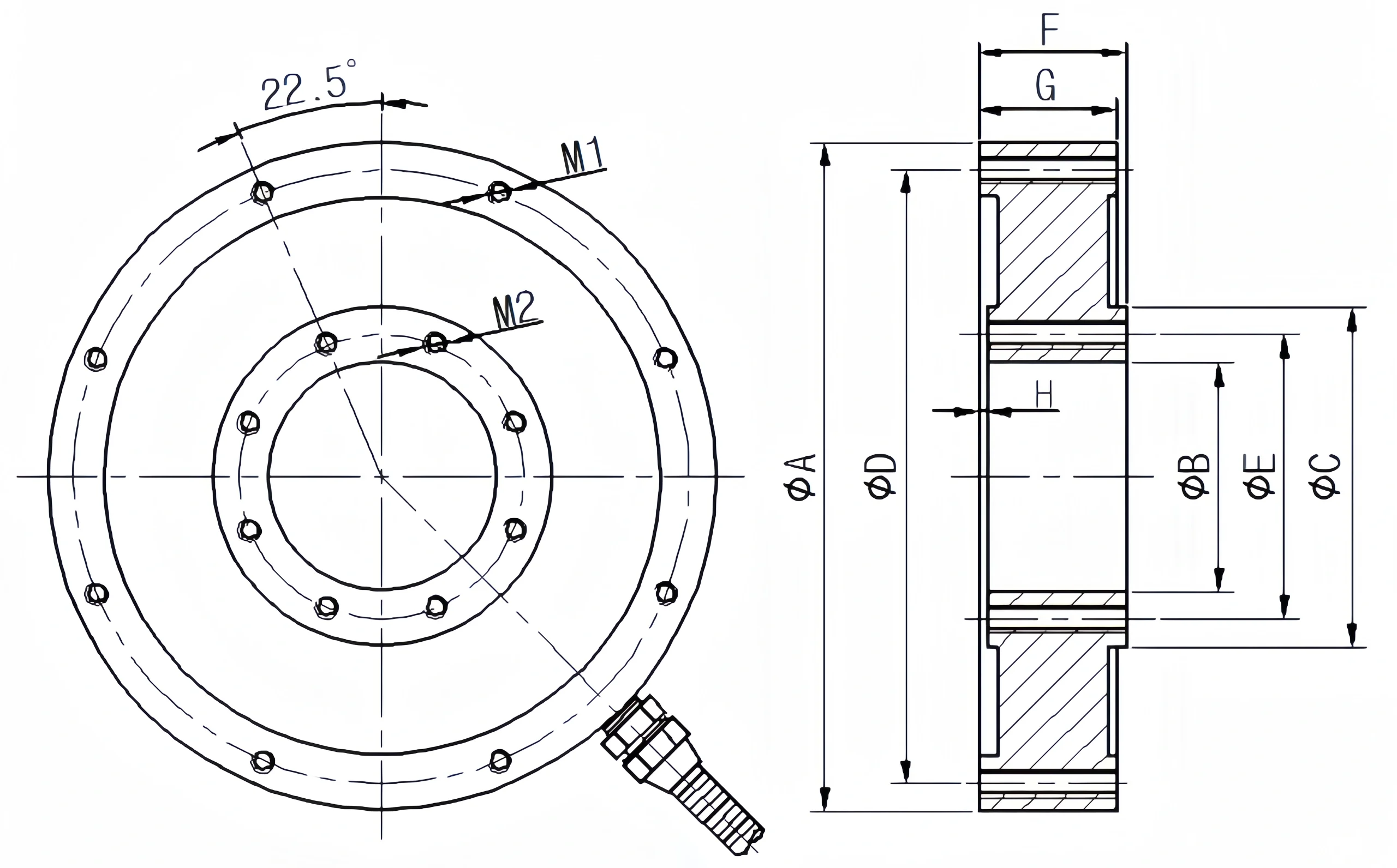 flange torque sensor