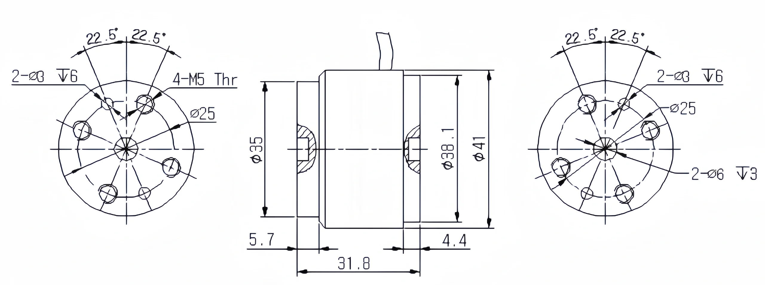 micro reaction torque sensor