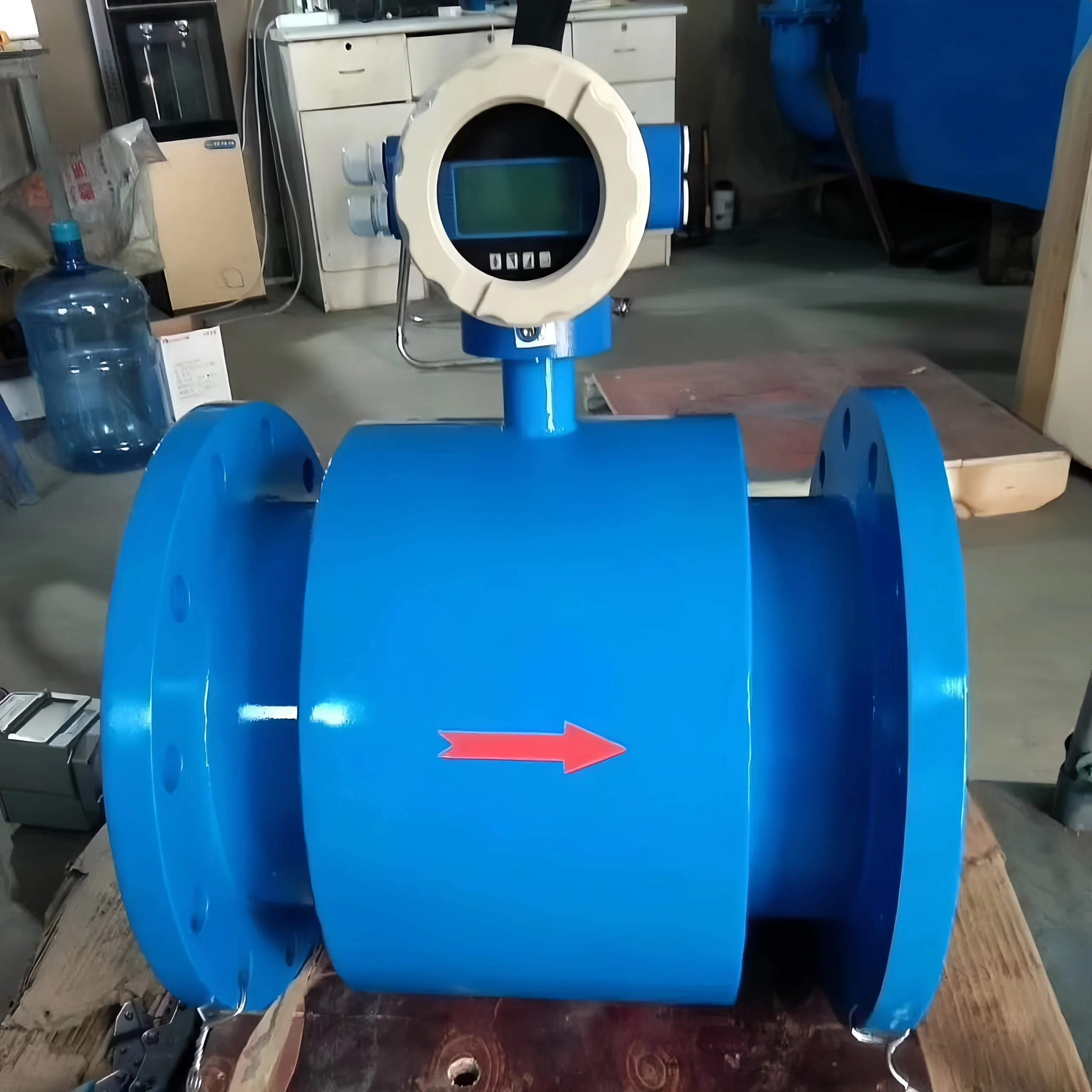 Electromagnetic flowmeter measures industrial water in steel mills