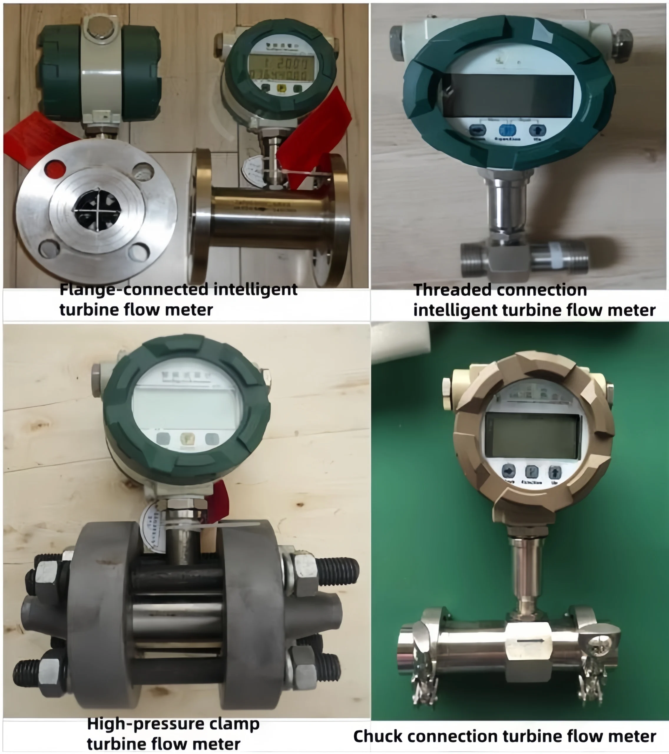 liquid turbine flow meter connection types