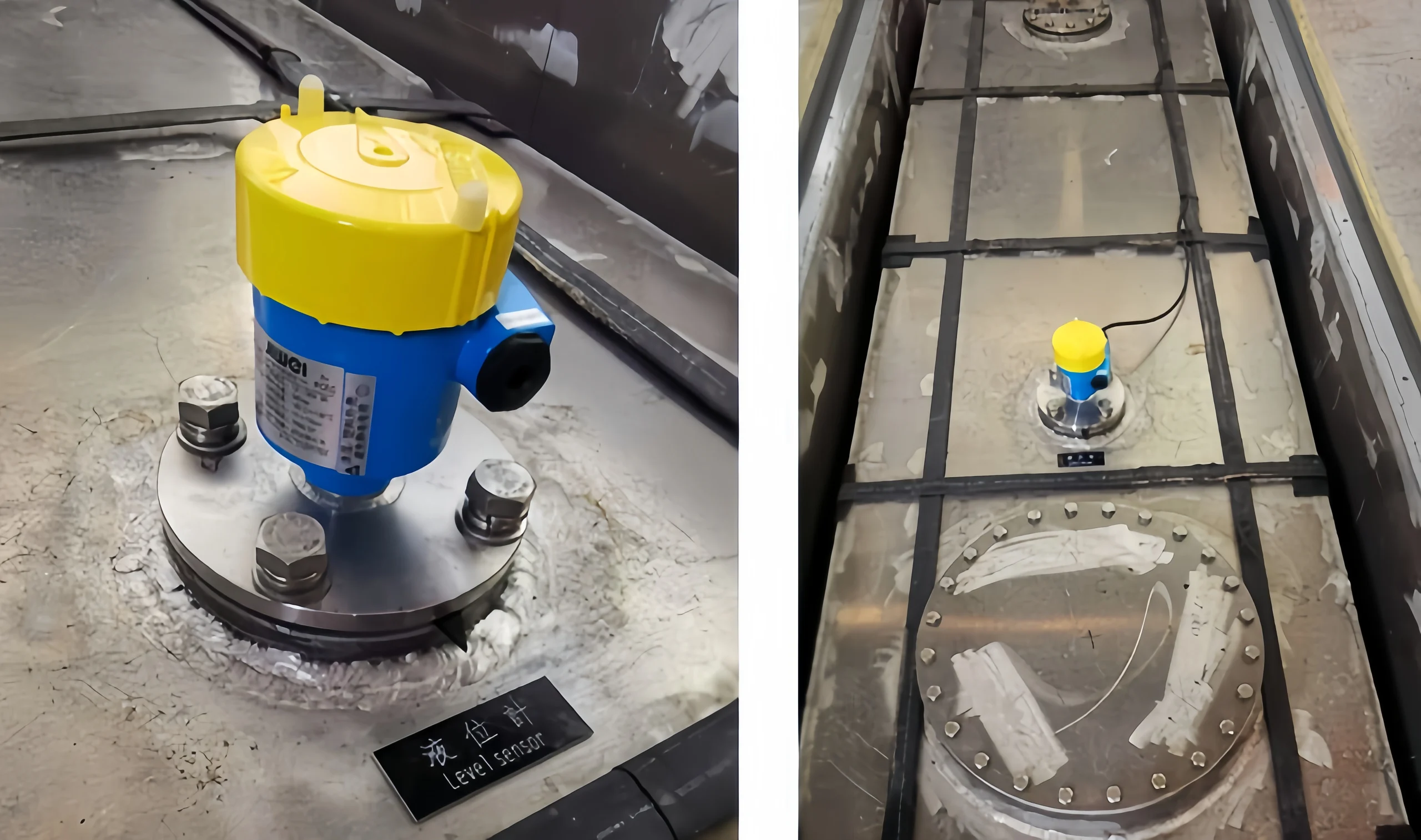 Float level sensor to measure ship diesel