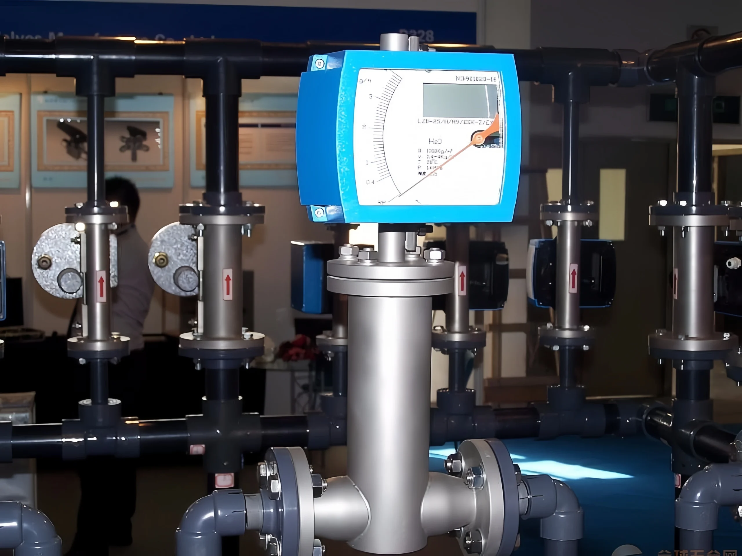 Intrinsically safe horizontal installation metal rotor flow meter