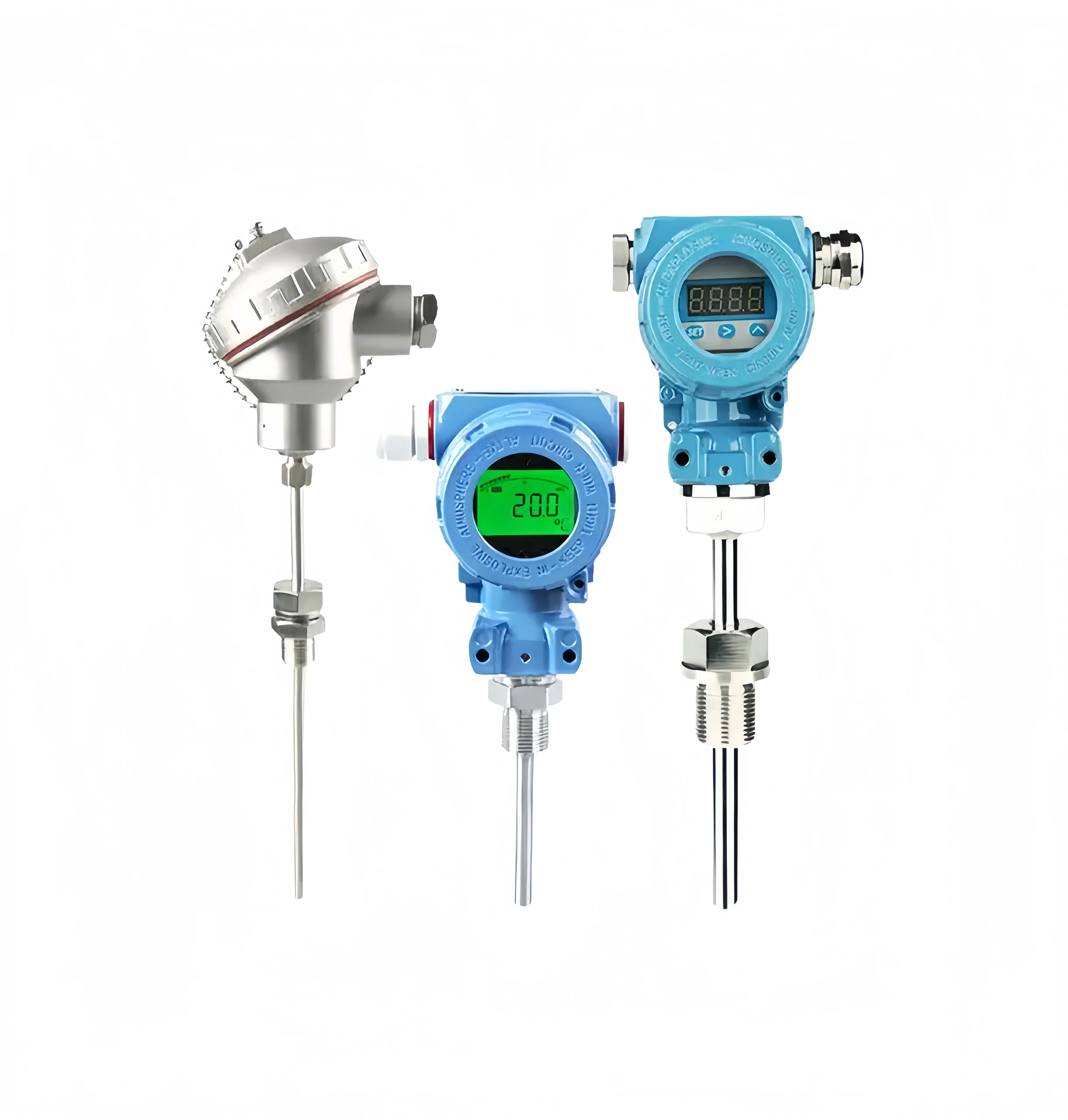 compact temperature transmitter, storage tank integrated explosion-proof resistance thermocouple transmitter