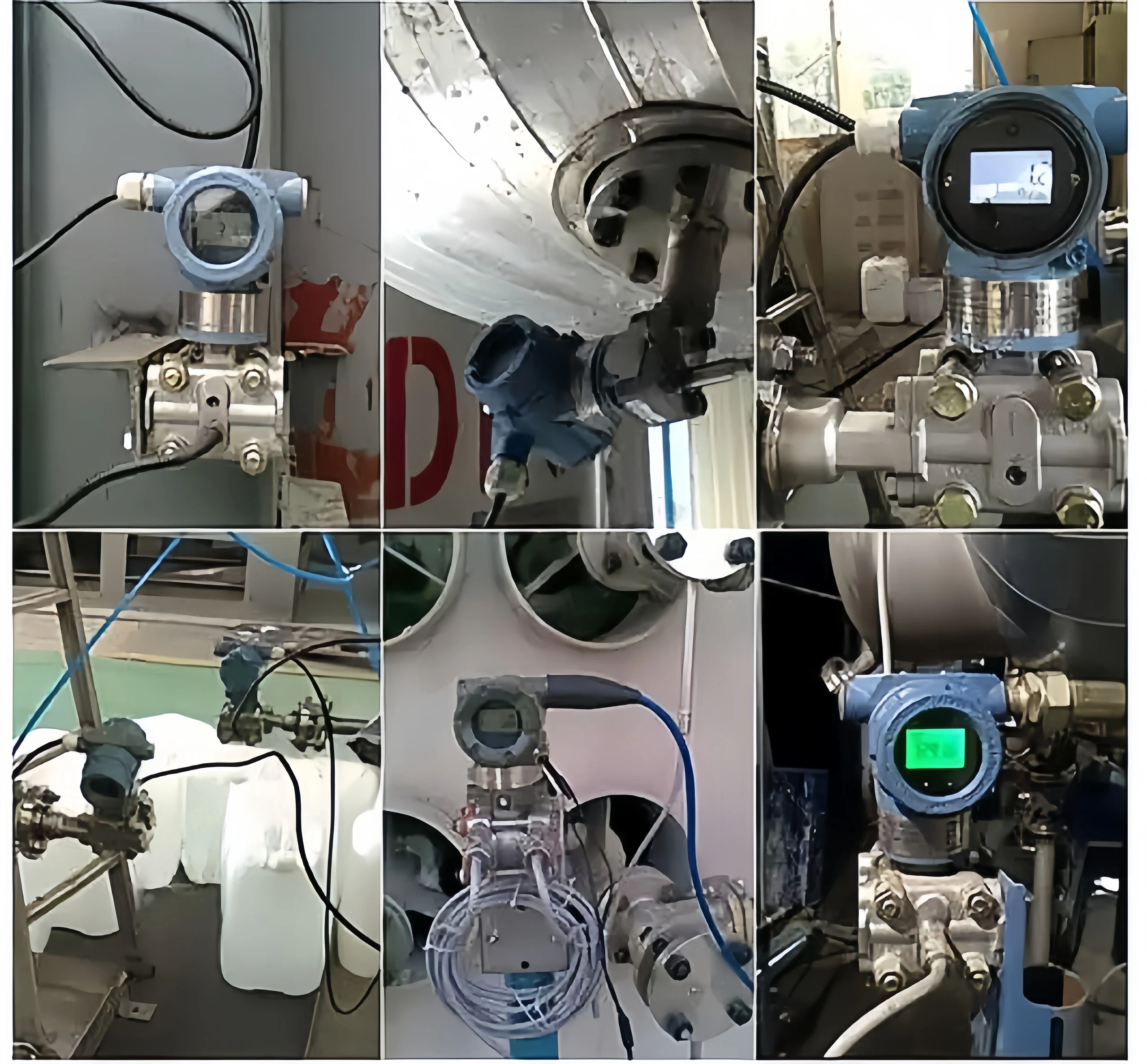 Pressure transmitter on-site installation diagram