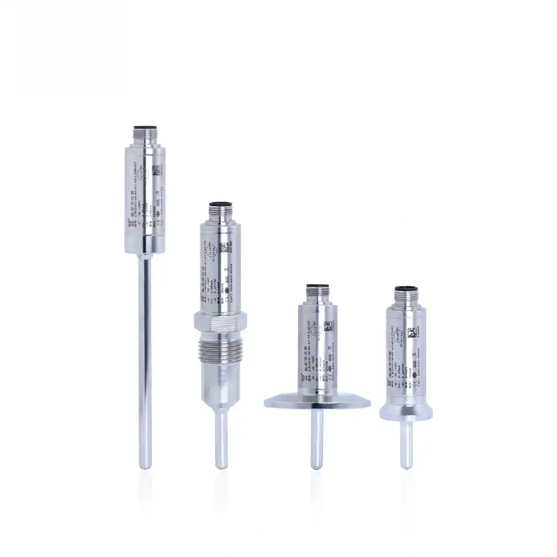 Sanitary temperature transmitter installation type