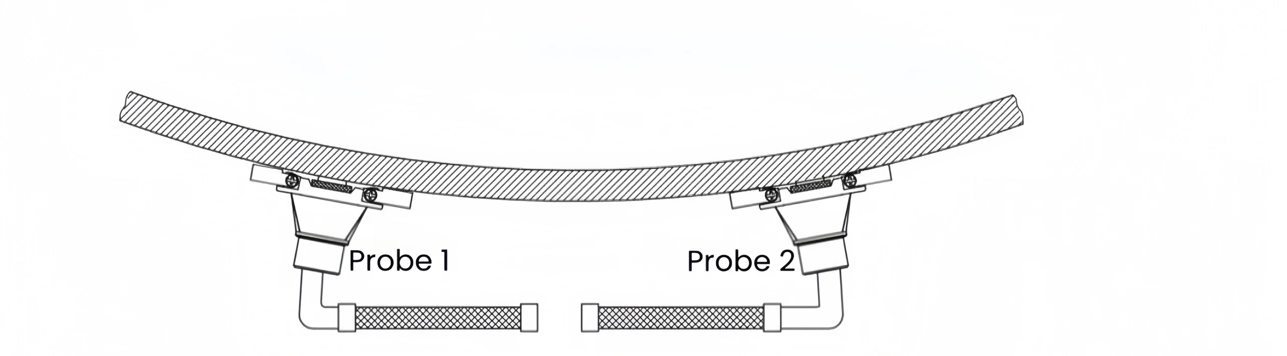Ultrasonic liquid level switch probe installation