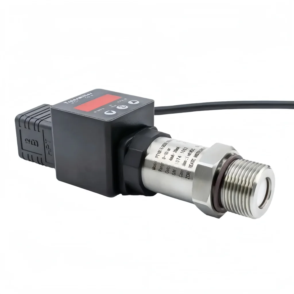 Ceramic capacitor pressure sensor with temperature compensation