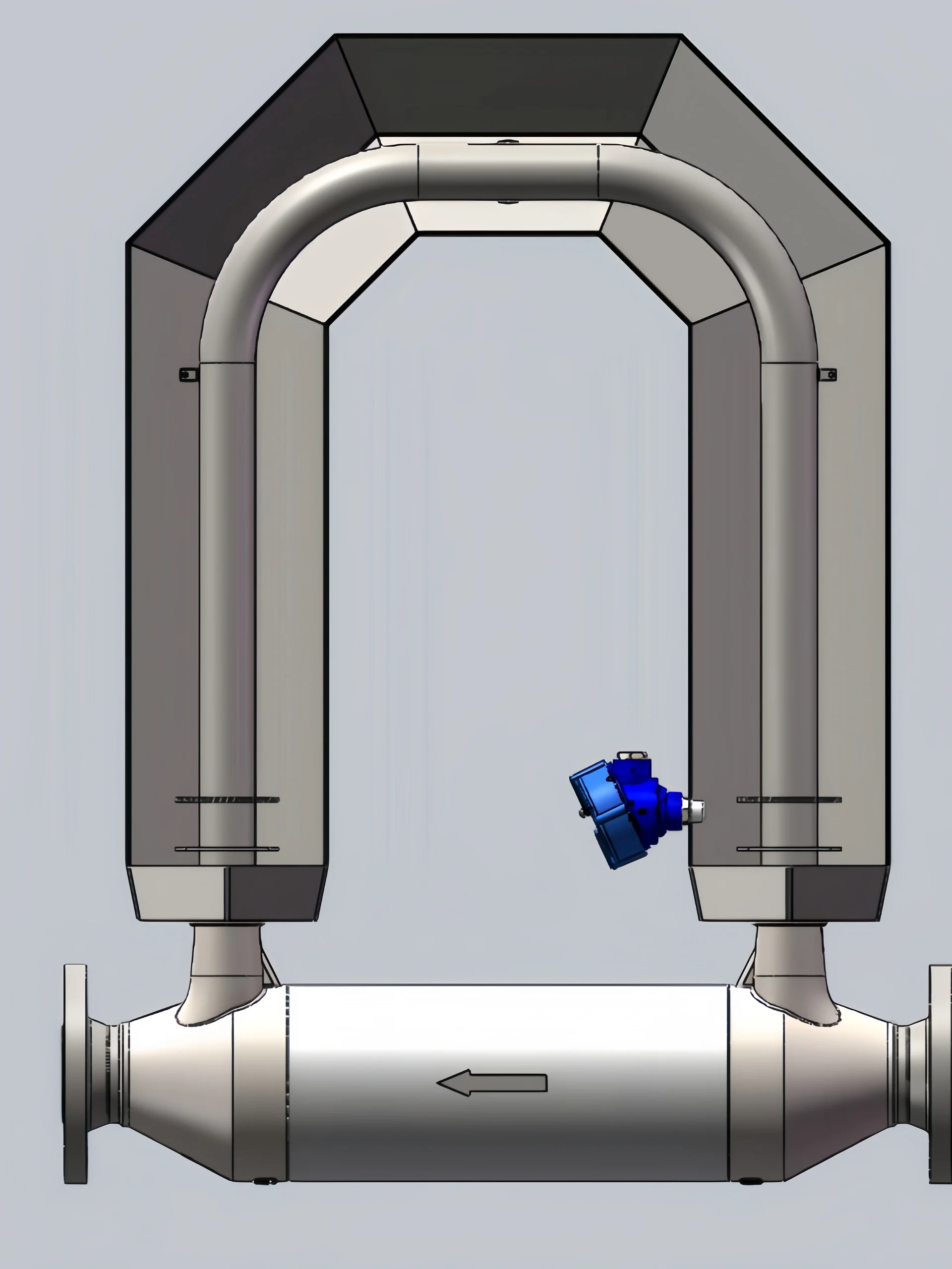 Coriolis flow meter structure
