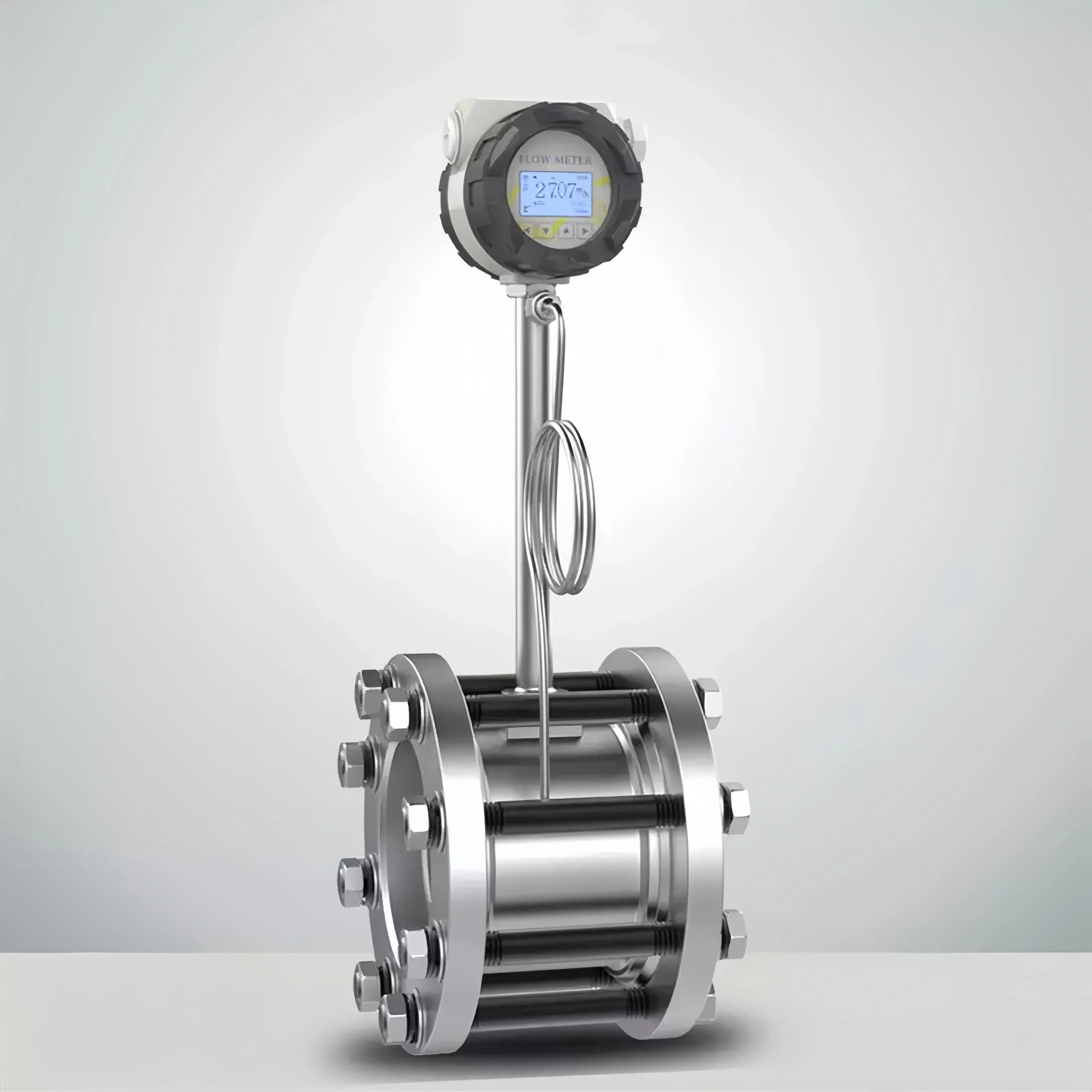 High temperature vortex flowmeter for measuring propane