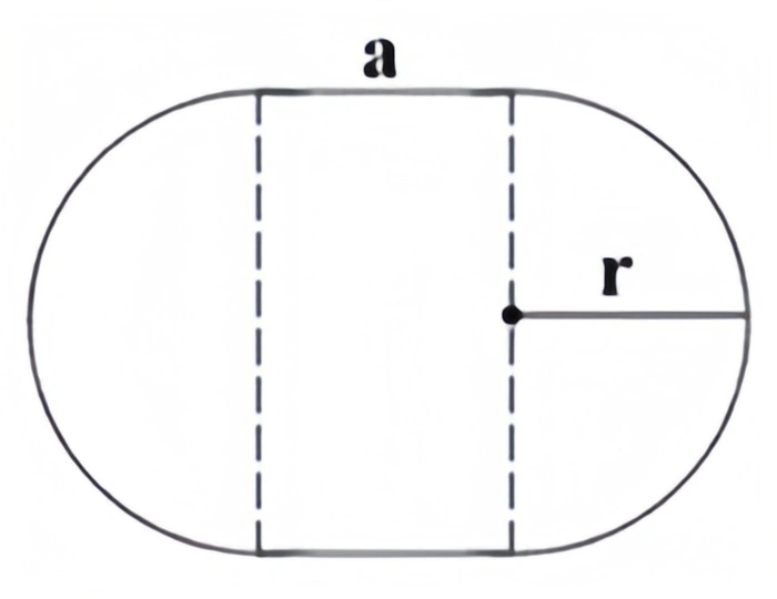 Horizontal oval tank plane
