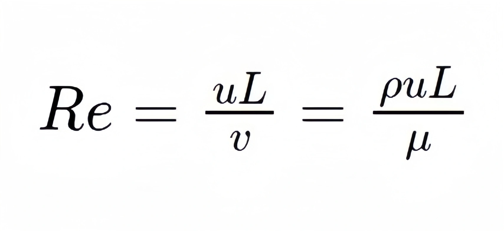 Reynolds number equation