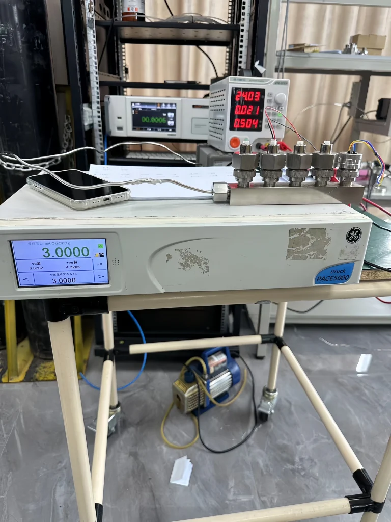 Calibration of pressure transducer