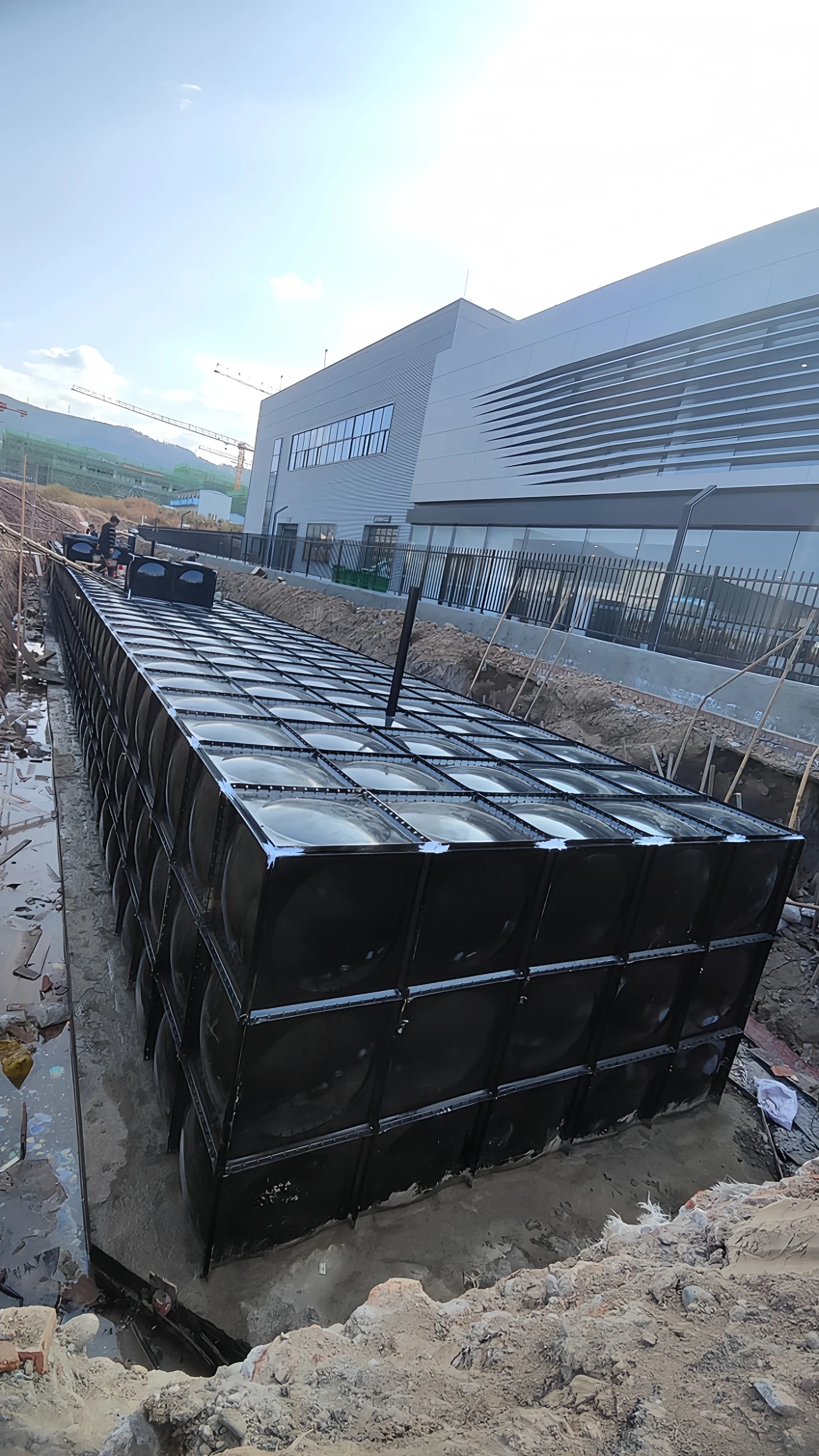 Underground water tank level measurement